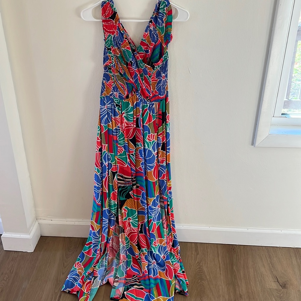 Off the shoulder maxi dress